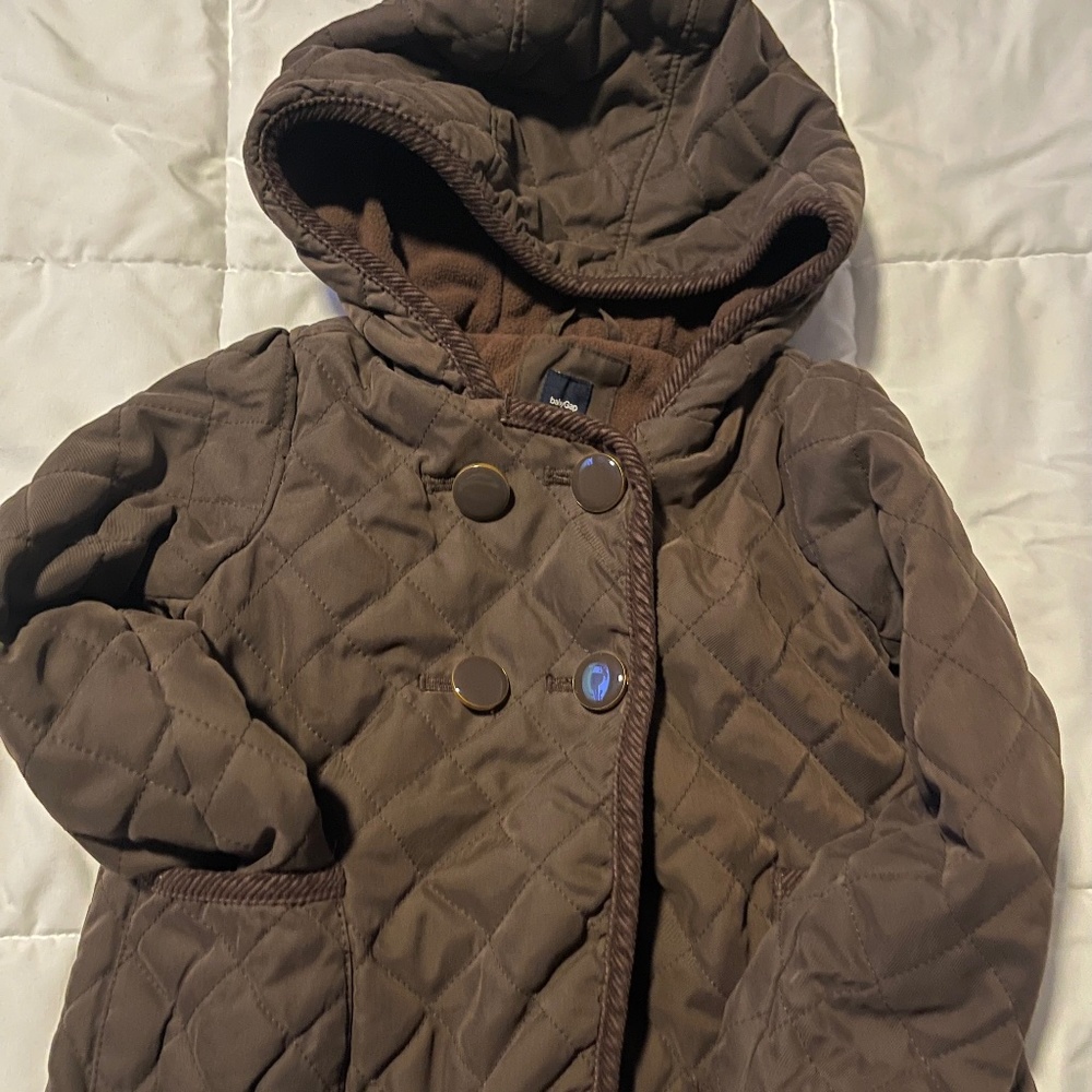 Baby GAP Brown Toddler Pea Coat 3T